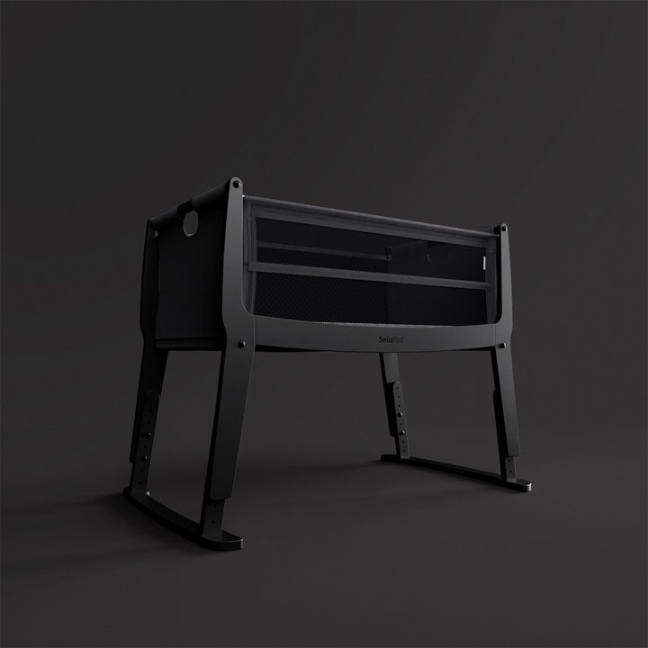 SnuzPod Studio Bedside Crib with mattress - Brooklyn Graphite