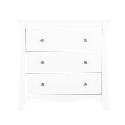 CuddleCo Clara 3 Drawer Dresser & Changer - White