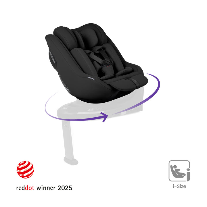 Silver Cross Approach Plus 360 Car Seat - Iconic Black