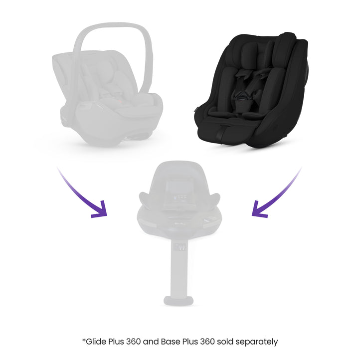 Silver Cross Approach Plus 360 Car Seat - Iconic Black