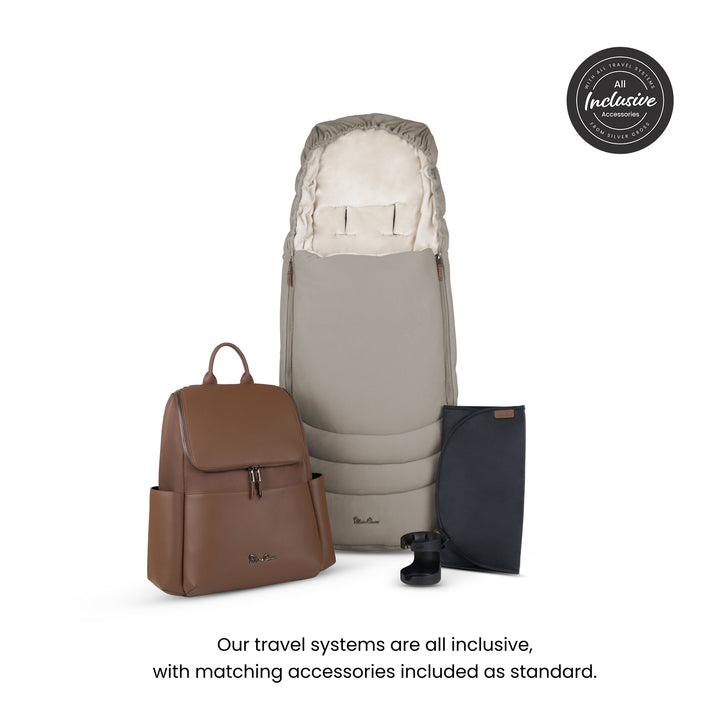 Silver Cross Cove Ultimate 360 Car Seat Bundle - Champagne