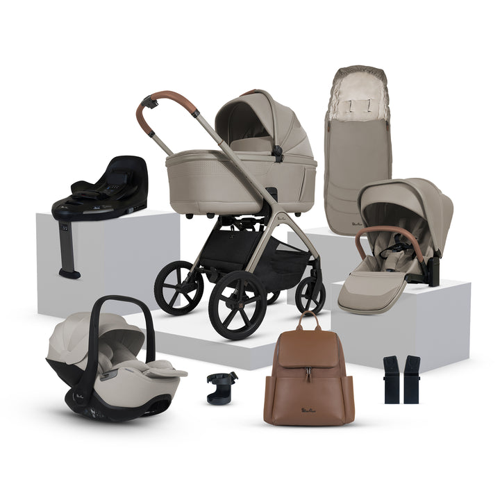 Silver Cross Cove Ultimate 360 Car Seat Bundle - Champagne