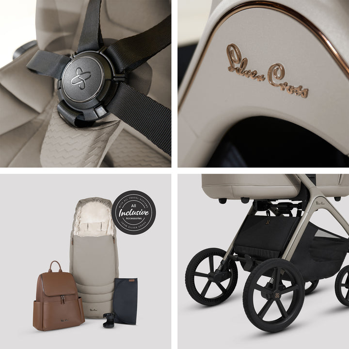 Silver Cross Cove Ultimate 360 Car Seat Bundle - Champagne