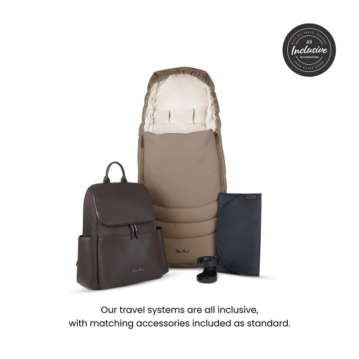 Silver Cross Cove Ultimate 360 Car Seat Bundle - Maple