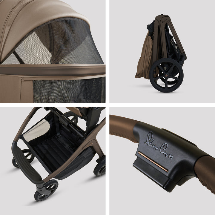 Silver Cross Cove Ultimate 360 Family Car Seat Bundle - Maple