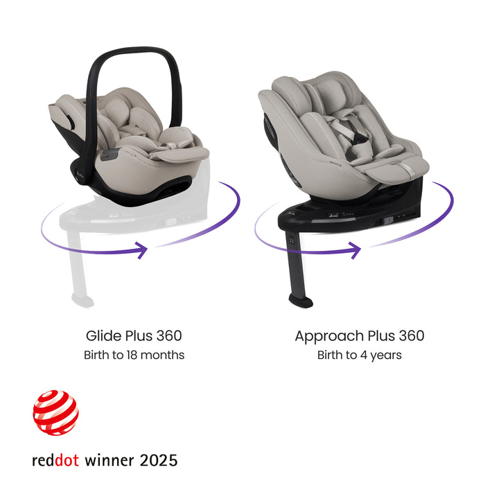 Silver Cross Cove Ultimate 360 Family Car Seat Bundle - Maple