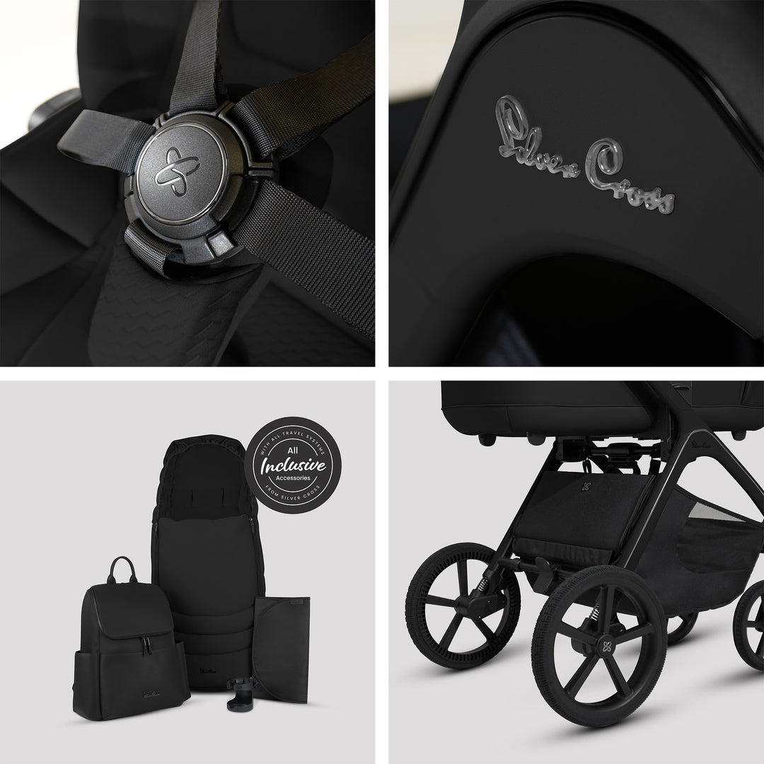 Silver Cross Cove Ultimate 360 Car Seat Bundle - Onyx