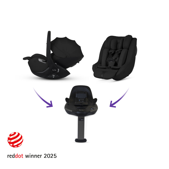 Silver Cross Cove Ultimate 360 Family Car Seat Bundle - Onyx