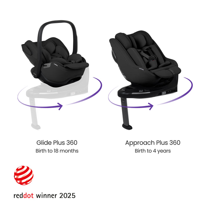 Silver Cross Cove Ultimate 360 Family Car Seat Bundle - Onyx