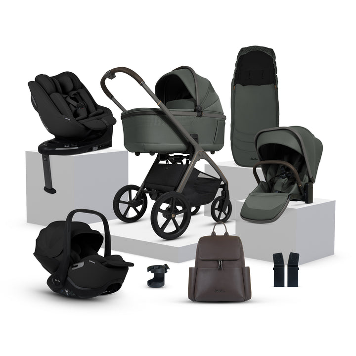 Silver Cross Cove Ultimate 360 Family Car Seat Bundle - Pewter