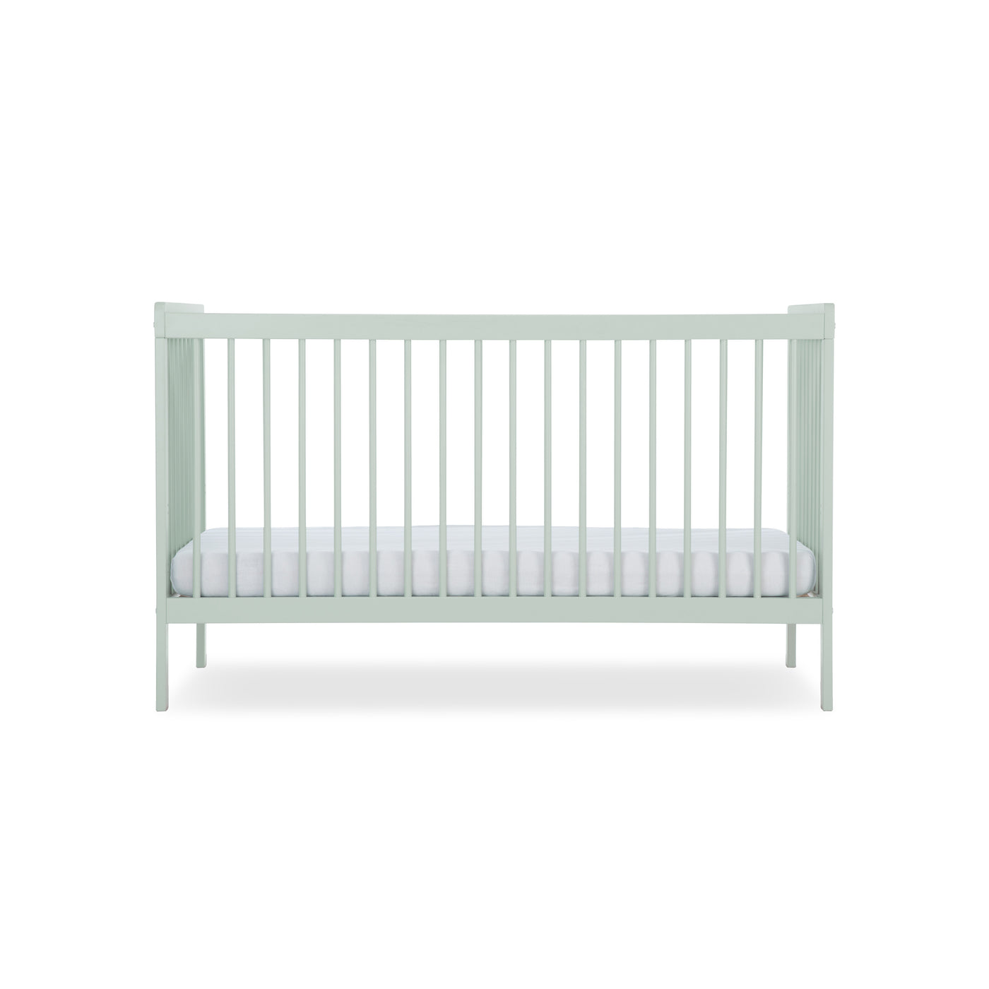CuddleCo Nola 3pc Changer, Cot Bed and Clothes Rail - Sage Green
