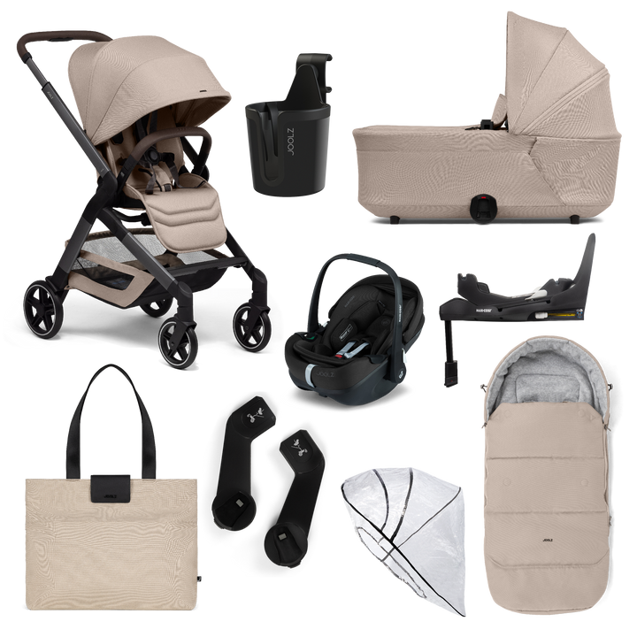 Joolz Hub2 Maxi-Cosi Pebble Pro2 Travel System Bundle  - Sandy Taupe