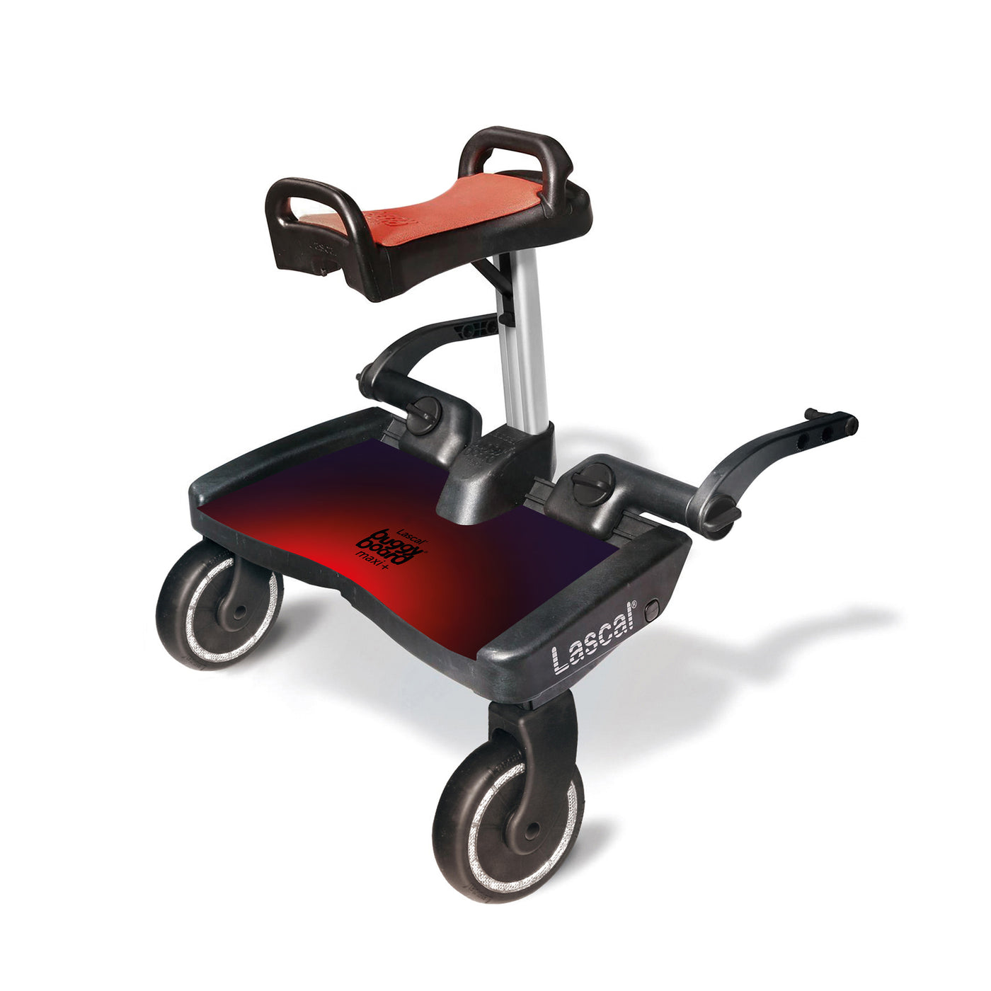 Lascal Buggy Board MAXI Plus with Red Saddle- Red Cube