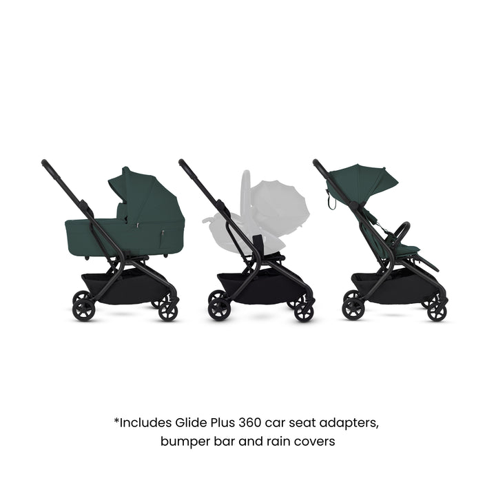 Silver Cross Nia Stroller & Carrycot - Conifer