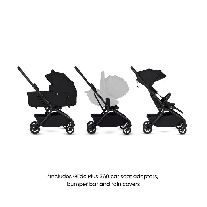 Silver Cross Nia Stroller & Carrycot - Onyx