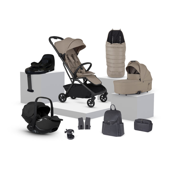 Silver Cross Nia Travel System with Accessory Pack - Champagne