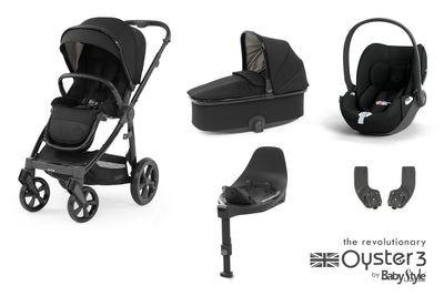 Babystyle Oyster 3 Essential Bundle with Cybex Cloud T & Base - Pixel