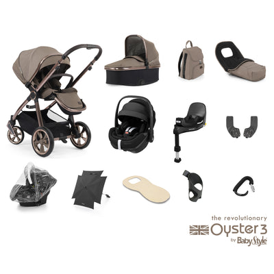 Babystyle Oyster 3 Ultimate Bundle with Maxi-Cosi Pebble 360 Pro & Base - Mink