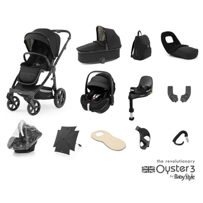 Babystyle Oyster 3 Ultimate Bundle with Maxi-Cosi Pebble 360 Pro & Base - Pixel