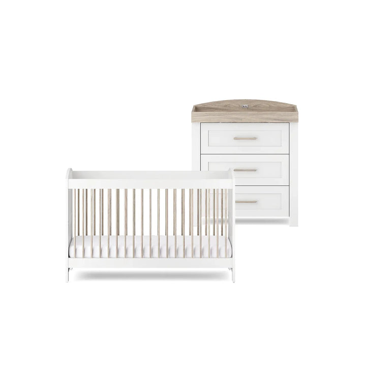 Silver Cross Valencia 2 Piece Nursery Set (Cot Bed & Dresser)