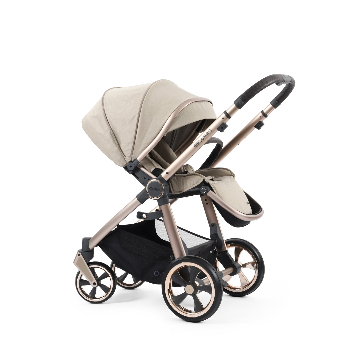 Babystyle Oyster 3 Ultimate Bundle with Cybex Cloud T & Base - Creme Brulee