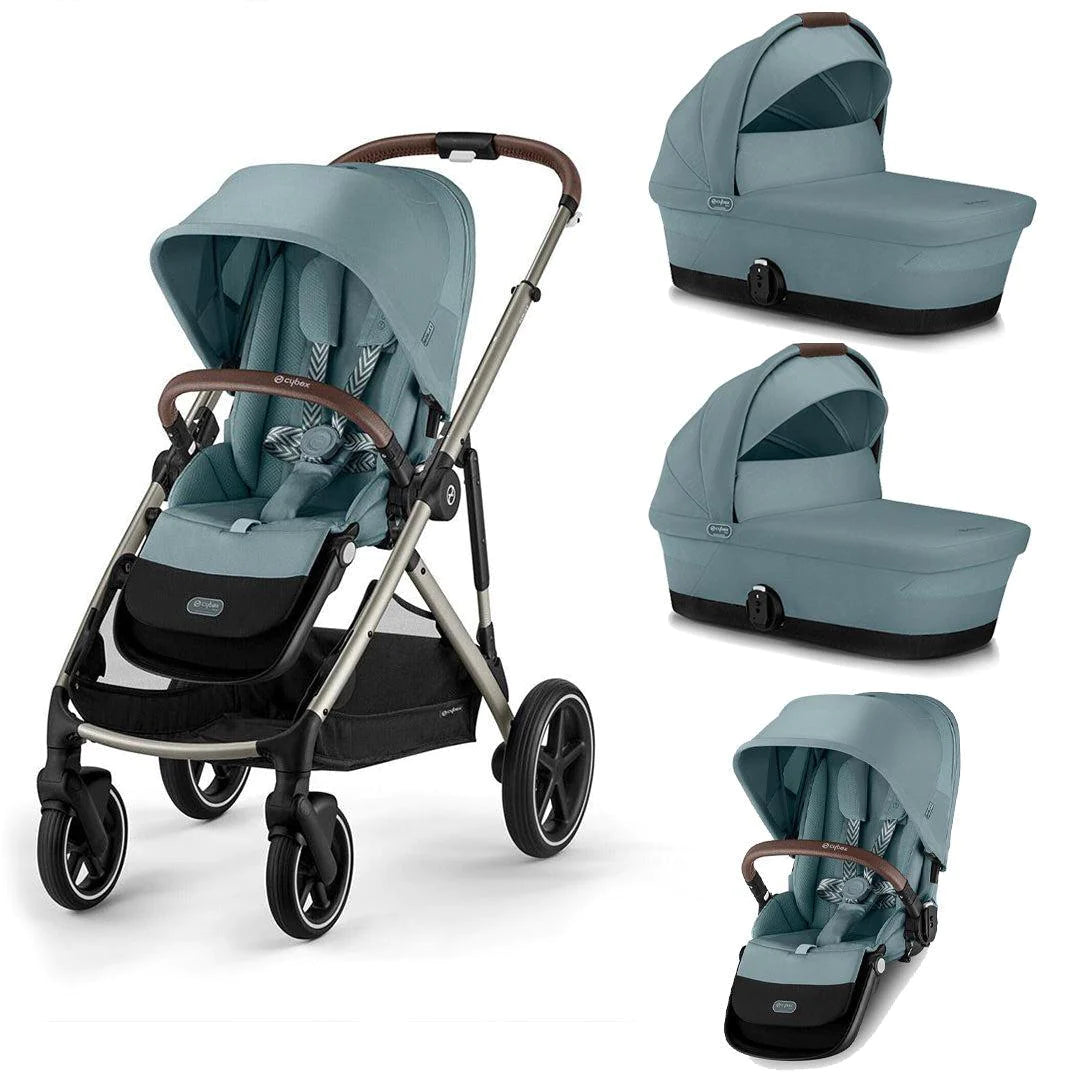 Cybex Gazelle S Twin Pushchair- Sky Blue – Baby Nest