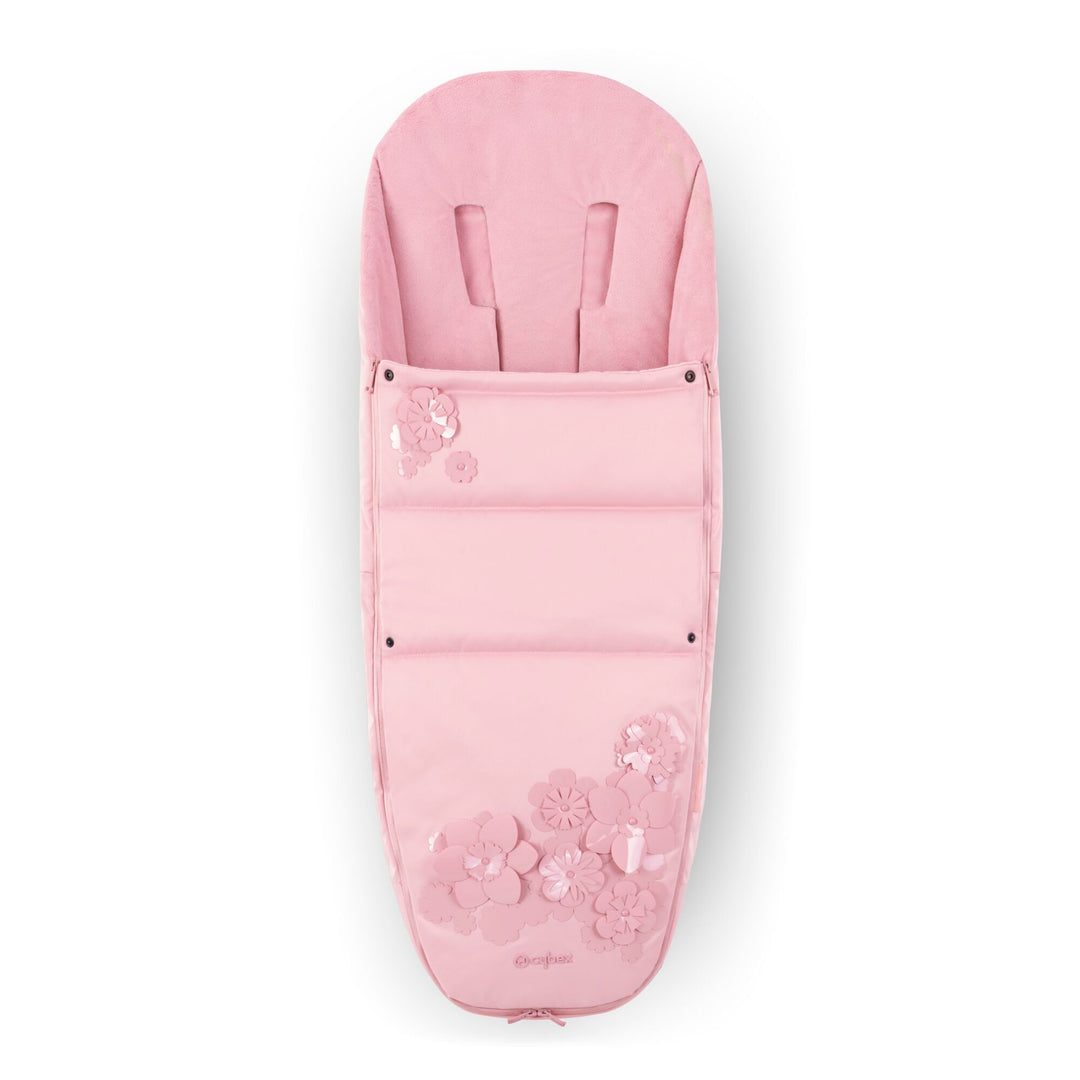 Cybex Platinum Footmuff - Simply Flowers Pink