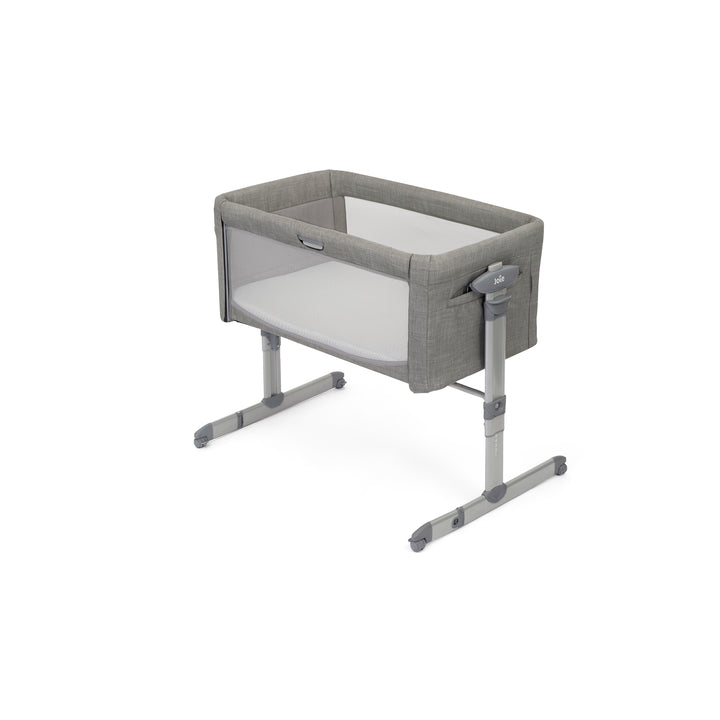 Joie Roomie Glide Bedside Crib - Foggy Grey