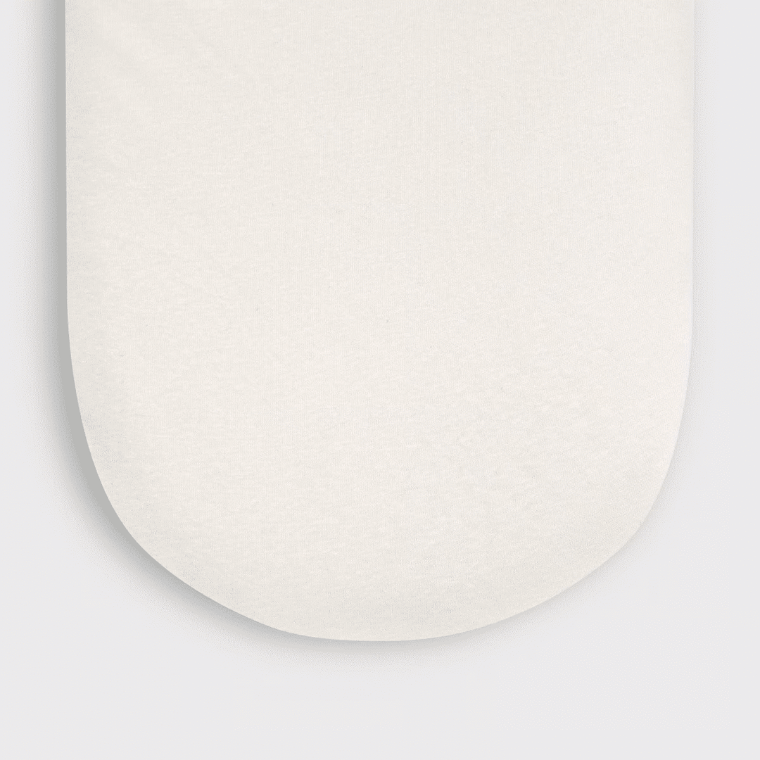Little Green Sheep Organic Cotton Moses Basket Fitted Sheet - Linen
