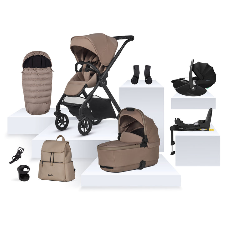 Silver Cross Reef 2 Maxi-Cosi Pebble 360 Pro2 Ultimate Bundle - Mocha