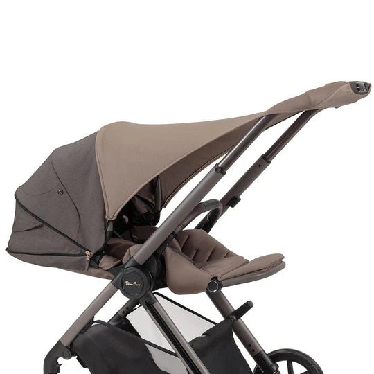 Silver Cross Reef Ultimate Maxi-Cosi Pebble 360 Pro Bundle with First Bed Folding Carrycot - Earth