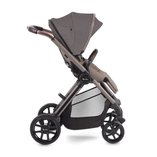 Silver Cross Reef Ultimate Maxi-Cosi Pebble 360 Pro Bundle with First Bed Folding Carrycot - Earth