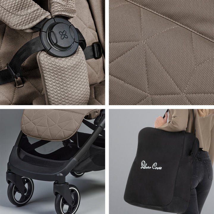 Silver Cross Clic 2 & Free Footmuff - Cobble
