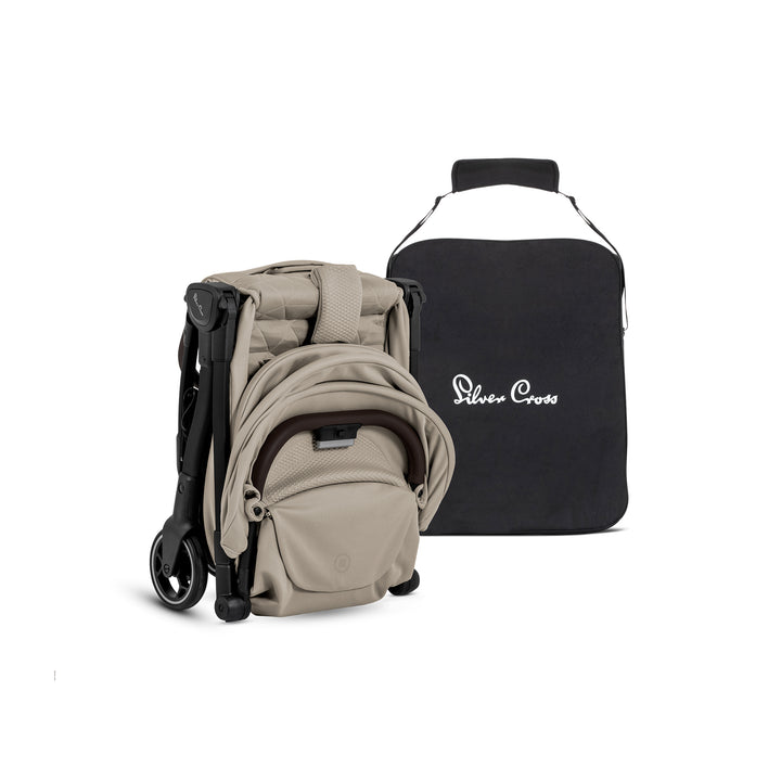 Silver Cross Clic 2 & Free Footmuff - Latte