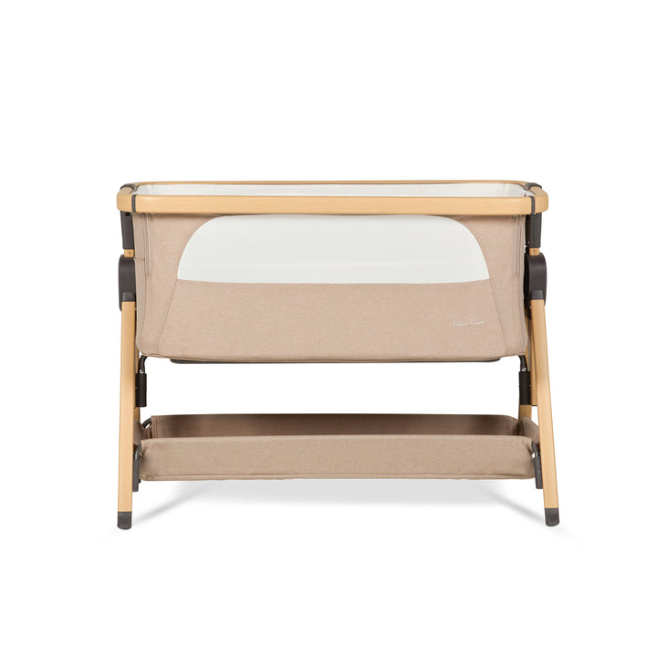 Silver Cross Lunar Co-Sleeper Bedside Crib - Oatmeal