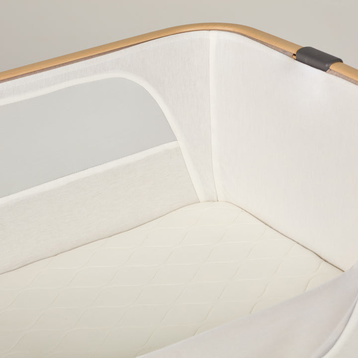 Silver Cross Lunar Co-Sleeper Bedside Crib - Oatmeal