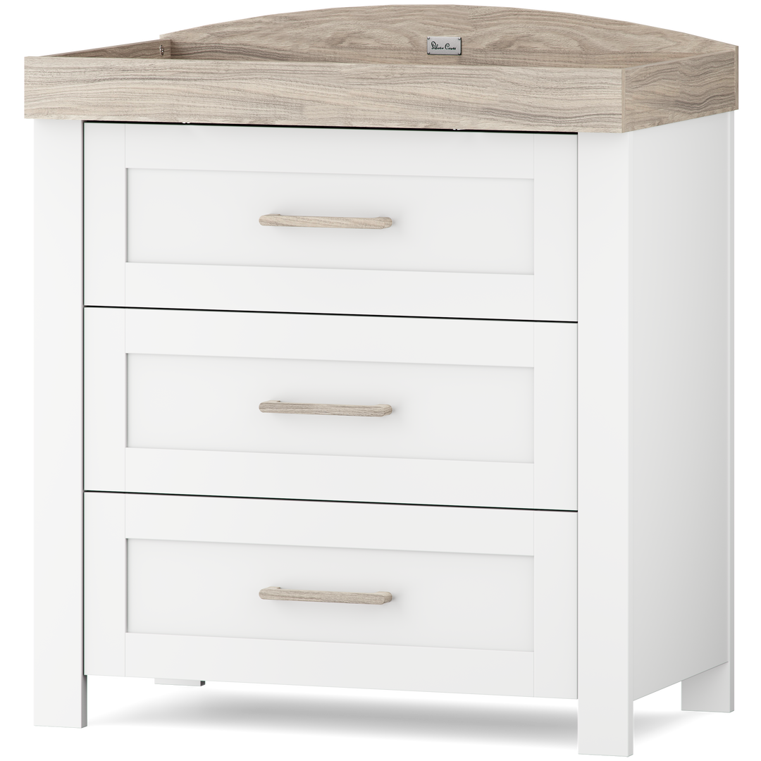 Silver Cross Valencia 4 Piece Nursery Set (Cot Bed, Dresser & Wardrobe & Nursing Chair)