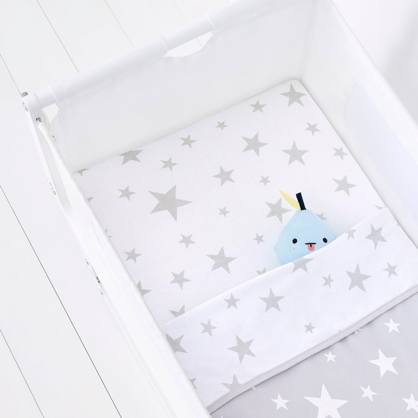 Snuz 2 Pack Crib Fitted Sheets - Stars