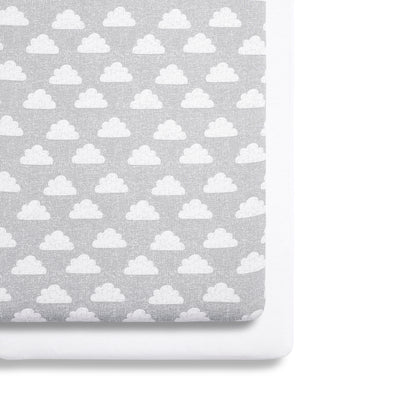 Snuz 2 Pack Crib Fitted Sheets - Cloud Nine
