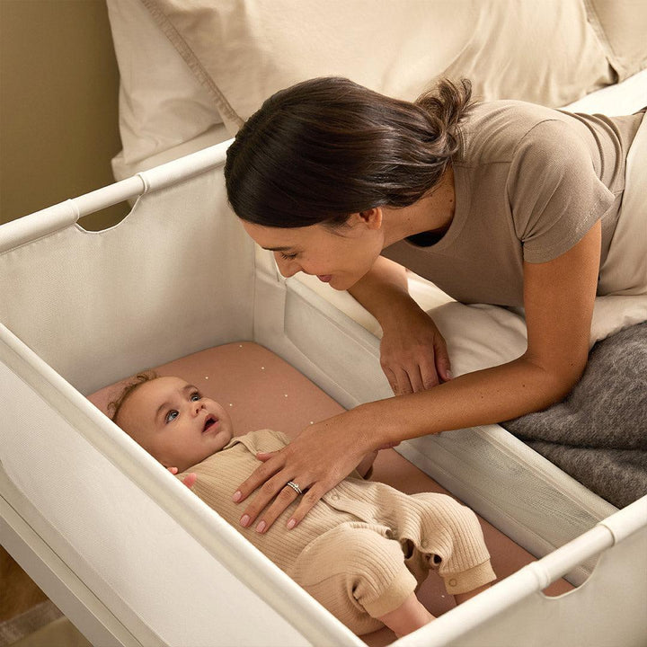 SnuzPod5 Bedside Crib - Cashmere