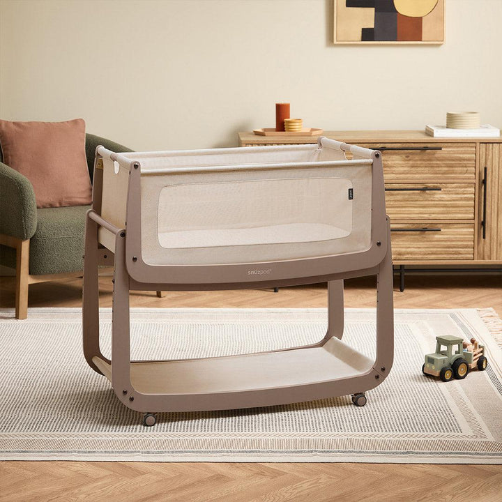 SnuzPod5 Bedside Crib - Mocha