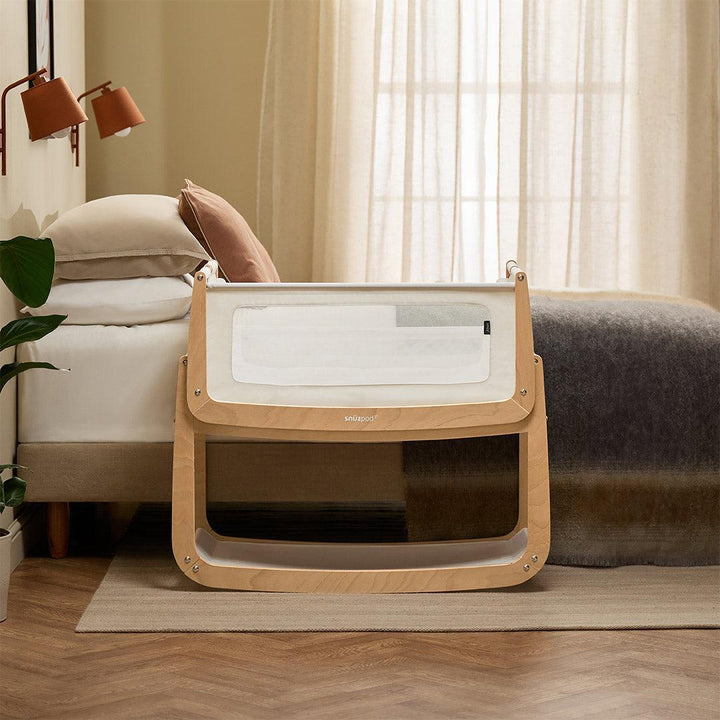 SnuzPod5 Bedside Crib - Natural