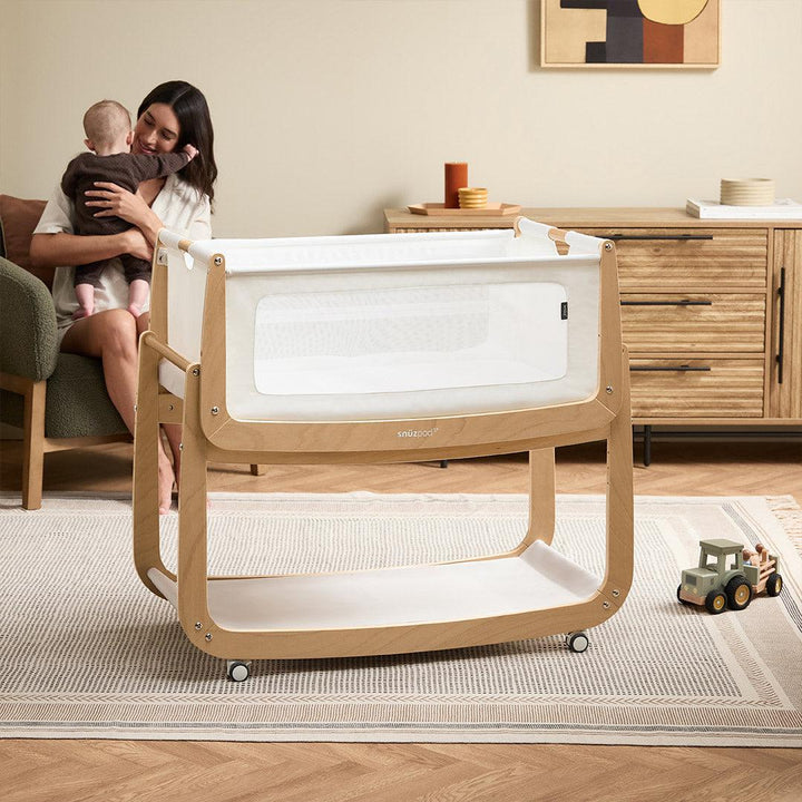SnuzPod5 Bedside Crib - Natural