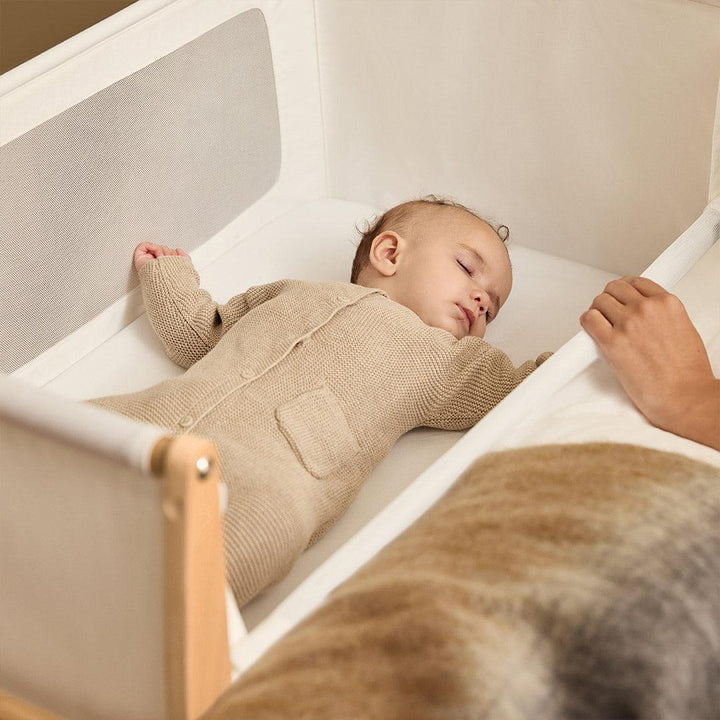 SnuzPod5 Bedside Crib - Natural