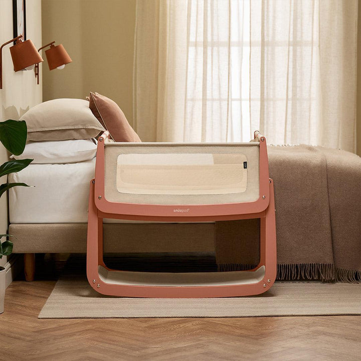 SnuzPod5 Bedside Crib - Terracotta