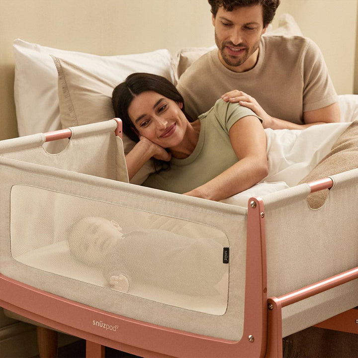 SnuzPod5 Bedside Crib - Terracotta