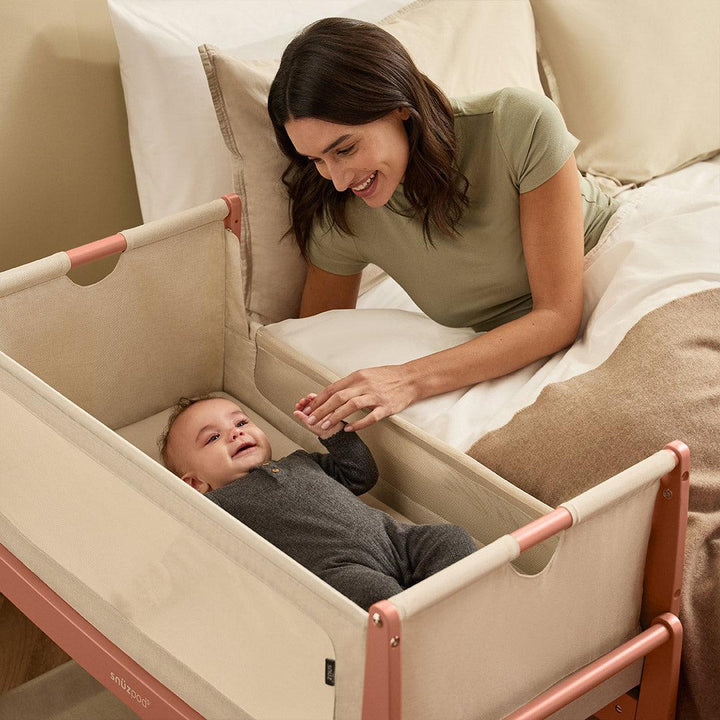 SnuzPod5 Bedside Crib - Terracotta