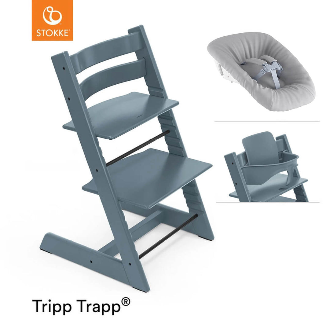 Tripp Trapp Newborn Bundle + Baby Set - Fjord Blue