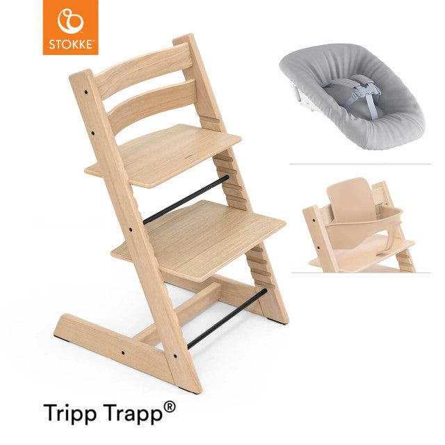 Tripp Trapp Newborn Bundle + Baby Set - Oak Natural
