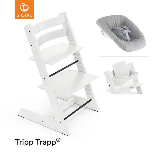 Tripp Trapp Newborn Bundle + Baby Set - White